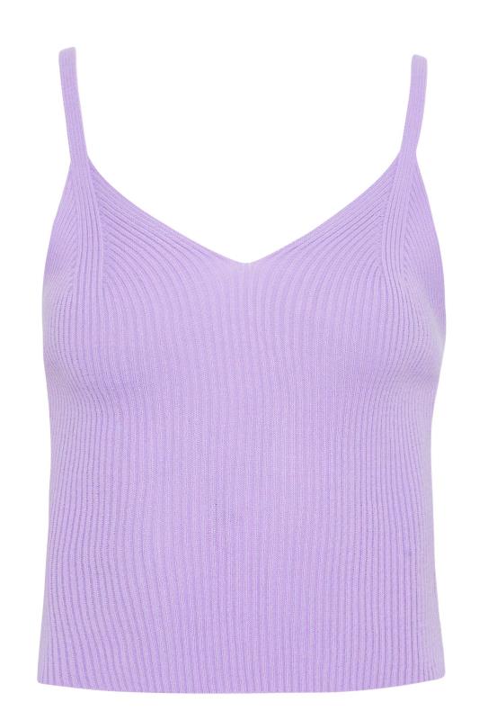 LTS Tall Women's Purple Rib Knit Cami Top | Long Tall Sally 6