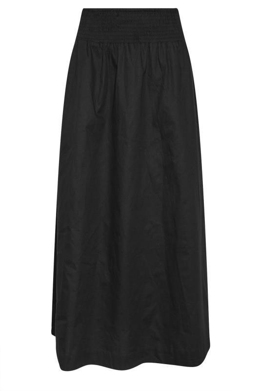 LTS Tall Black Shirred Waist Midaxi Skirt | Long Tall Sally 5