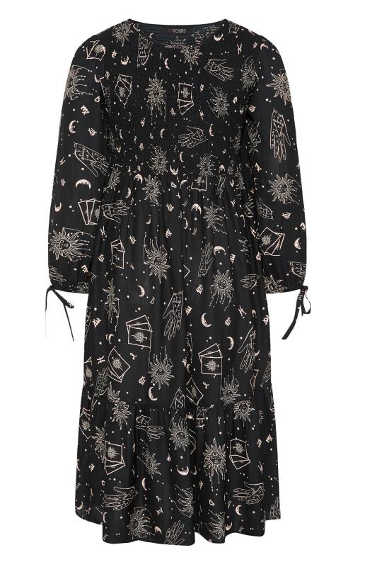 LIMITED COLLECTION Black Astrology Shirred Dress_F.jpg