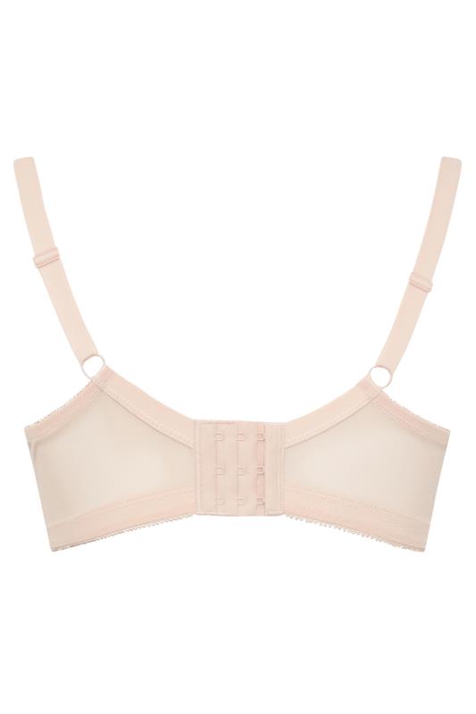 YOURS 2 PACK Plus Size Pink & Cream Padded Lace Bra | Yours Clothing  9