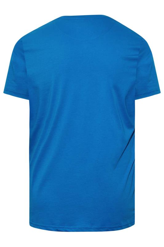 LYLE & SCOTT Big & Tall Blue Crew Neck T-Shirt | BadRhino 3