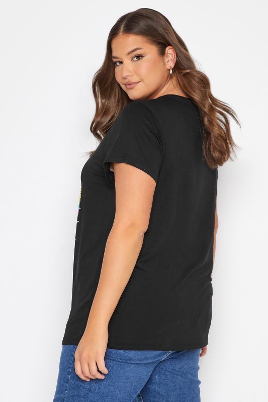 Plus Size Black Tiger Graphic Print T-Shirt | Yours Clothing  3