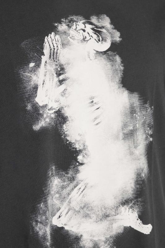 RELIGION Big & Tall Black Skeleton Cloudy T-Shirt_Z.jpg