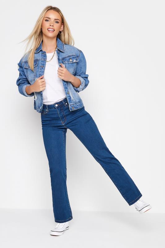 MADE FOR GOOD Petite Mid Blue Straight Leg Jeans 2
