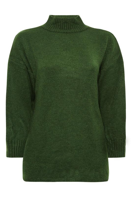 YOURS LUXURY Plus Size Green Batwing Jumper | Yours Clothing 7