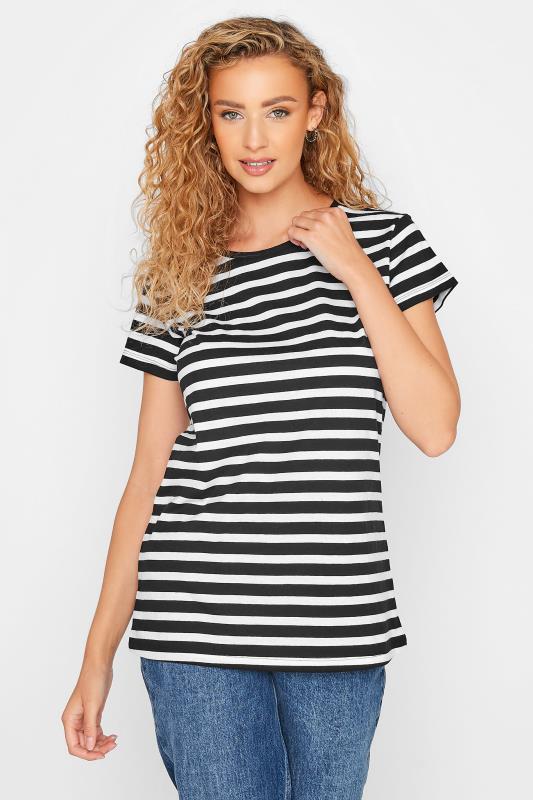 LTS 2 PACK Tall Women's Black Stripe Short Sleeve T-Shirts | Long Tall Sally  2