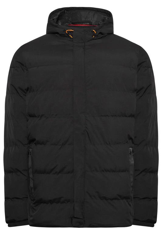 D555 Big & Tall Black Padded Puffer Coat | BadRhino 3