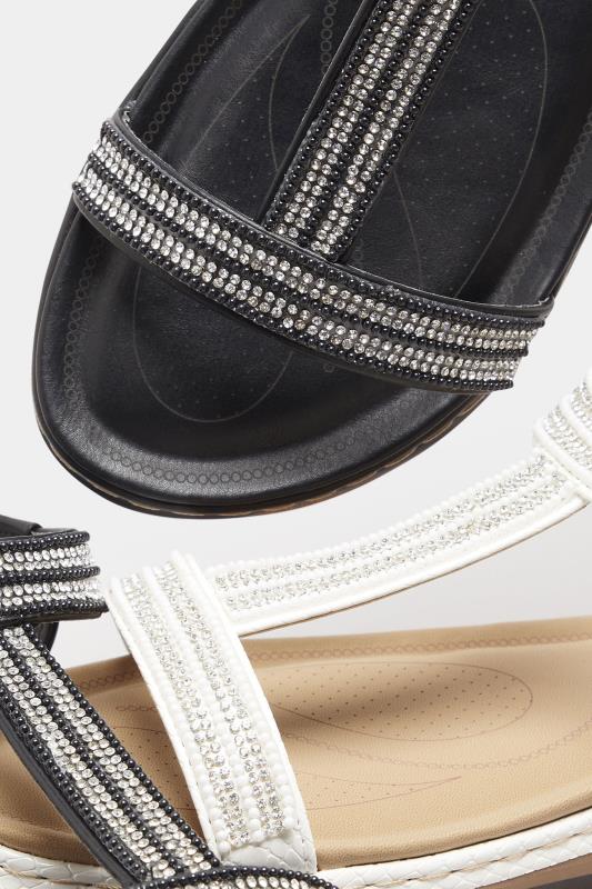 Black Diamante Strap Sandals In Extra Wide EEE Fit_CW.jpg