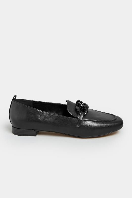 LIMITED COLLECTION Black Chain Loafers In Wide E Fit | Yours Clothing 3