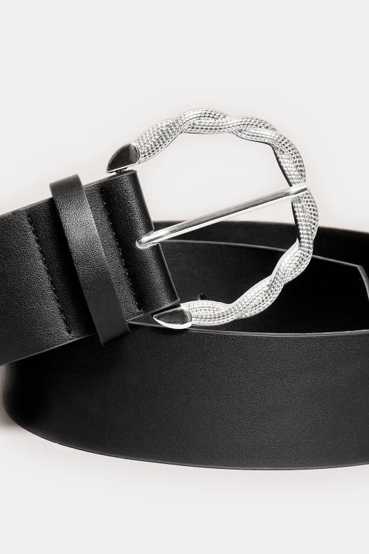 Silver Rope Twisted Buckle Belt | Yours Clothing 4