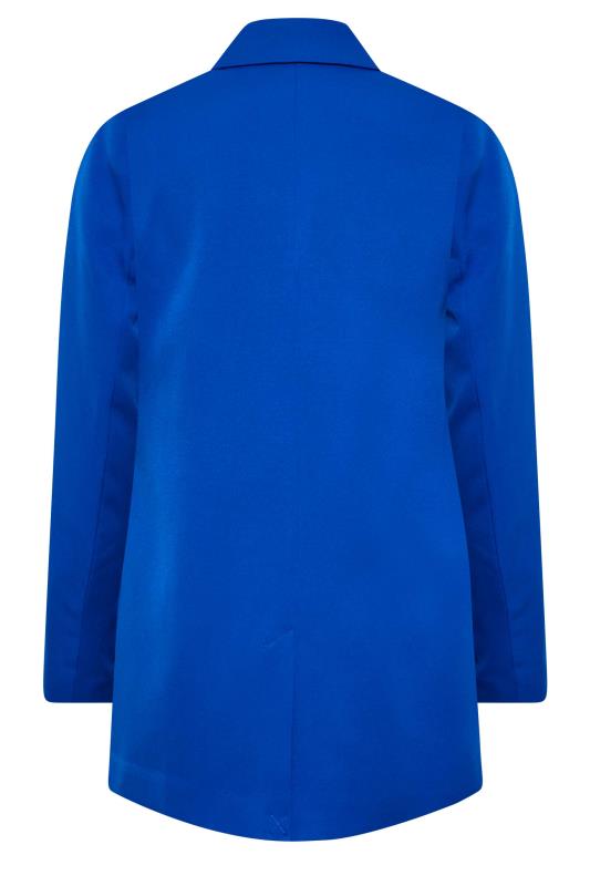 Plus Size Cobalt Blue Tailored Blazer | Yours Clothing 8