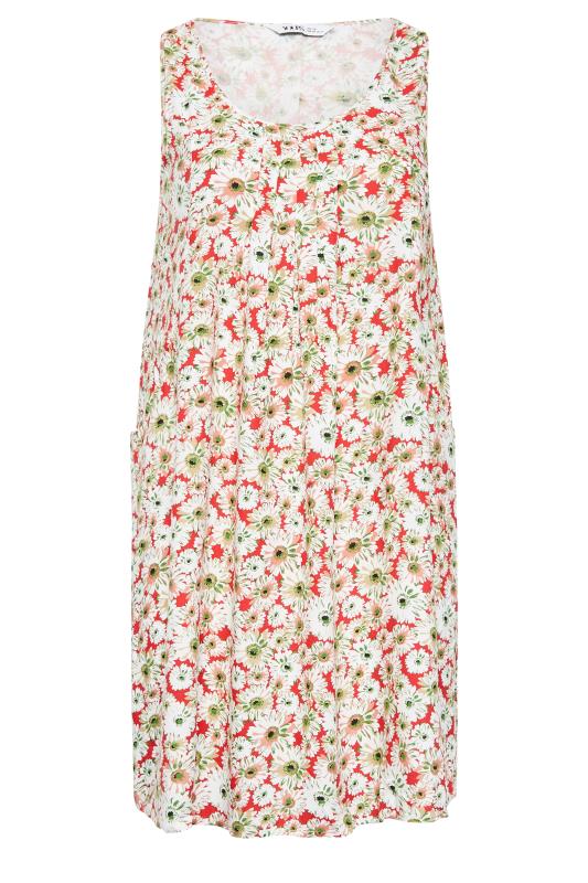 YOURS Plus Size Red Floral Print Pocket Dress | Yours Clothing 6