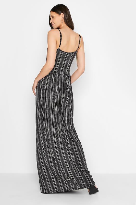 LTS Tall Black Striped Maxi Dress 3