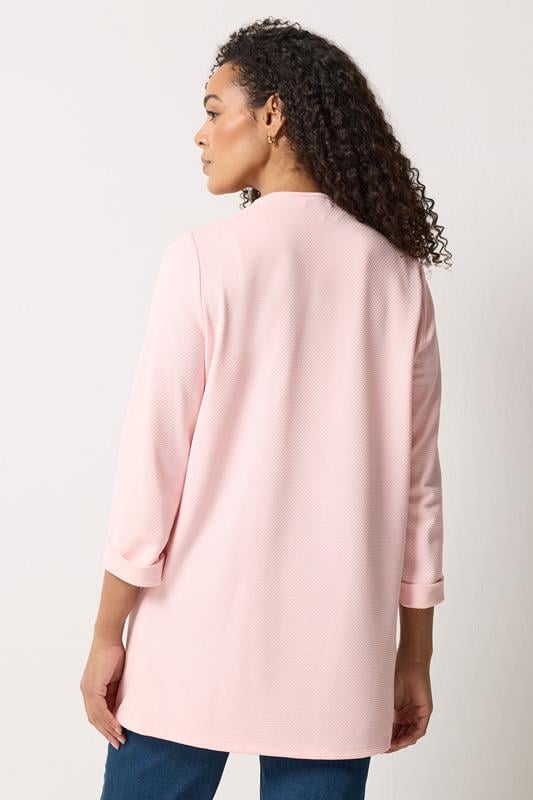 M&Co Light Pink Textured Jersey Jacket | M&Co 2