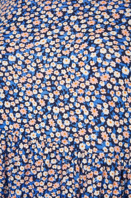 Curve Navy Blue Floral Print Midi Dress_S.jpg