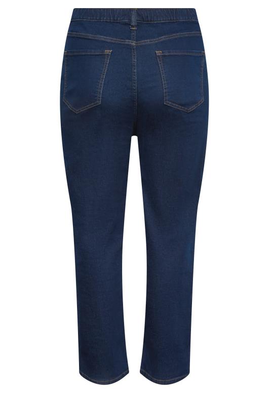YOURS Plus Size Indigo Blue Straight Leg RUBY Jeans | Yours 7