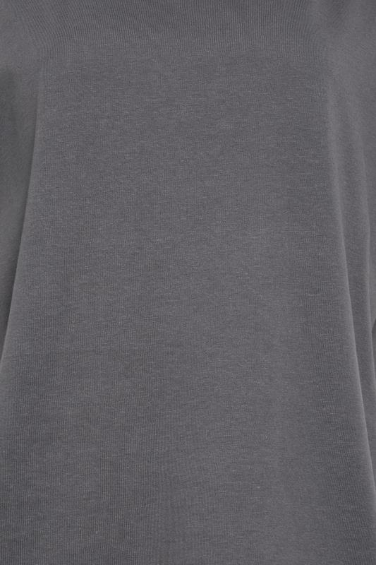 LTS Tall Charcoal Grey Short Sleeve T-Shirt | Yours Clothing  5