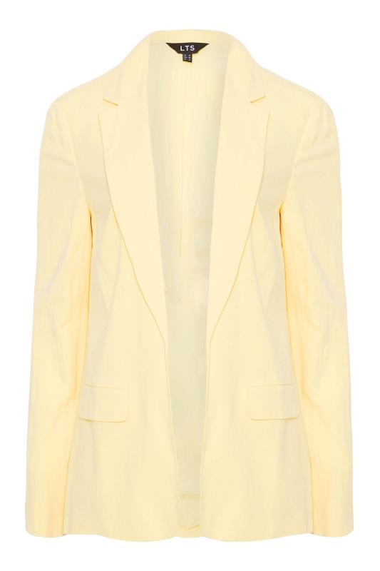 LTS Tall Women's Lemon Yellow Linen Blend Blazer | Long Tall Sally  6