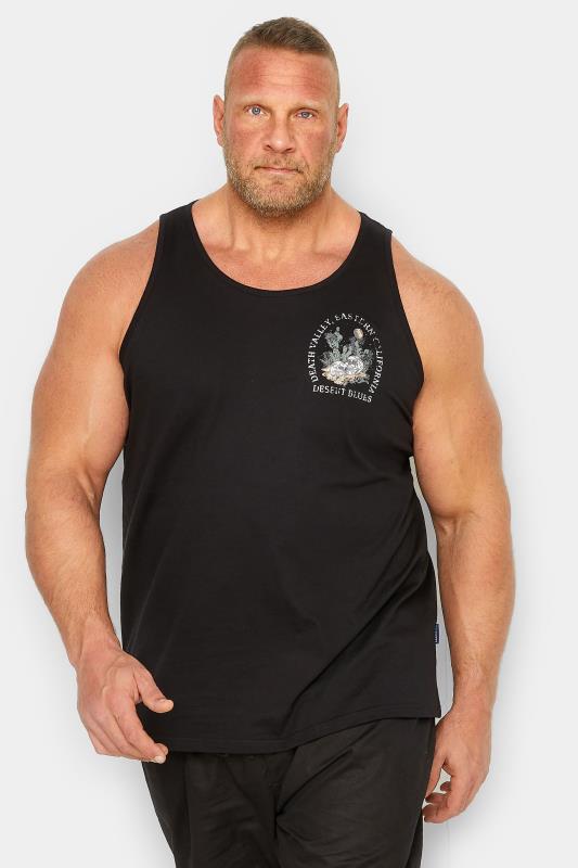 Men's  BadRhino Big & Tall Black 'Death Valley' Slogan Vest Top