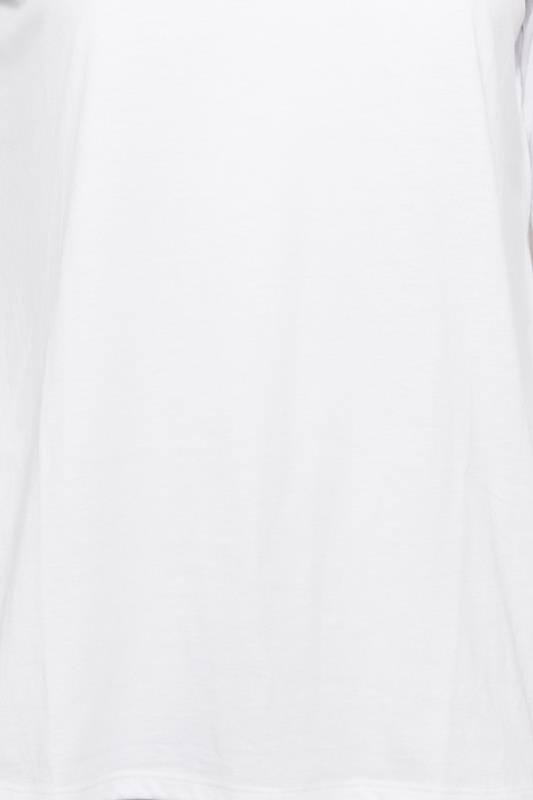 Plus Size White Long Sleeve T-Shirt | Yours Clothing 5
