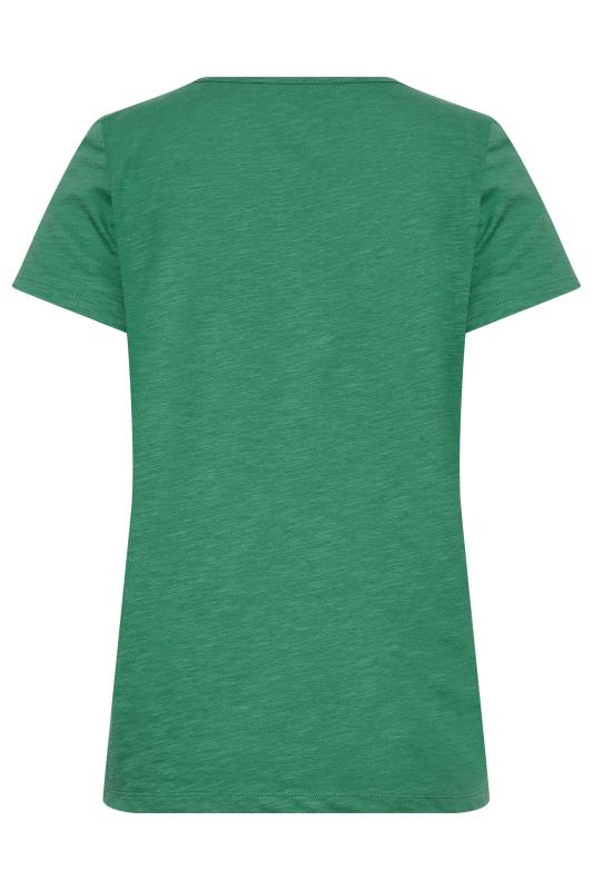 LTS Tall Women's Green Short Sleeve Cotton T-Shirt | Long Tall Sally  6