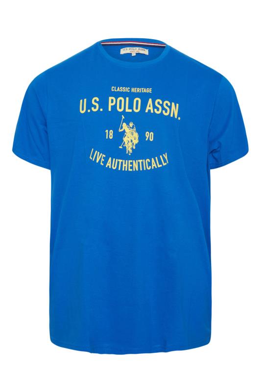 U.S. POLO ASSN. Big & Tall Blue Classic Heritage T-Shirt 3