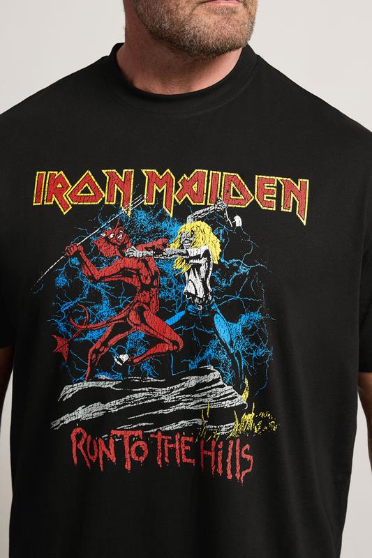 BadRhino Big & Tall Black Iron Maiden Graphic Short Sleeve T-Shirt | BadRhino 4