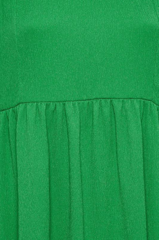 YOURS Plus Size Green Textured Smock Midi Dress | Yours Clothing 6