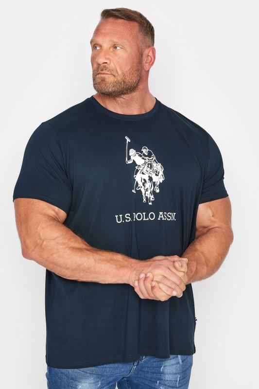 U.S. POLO ASSN. Navy Blue Rider Logo T-Shirt | BadRhino 1