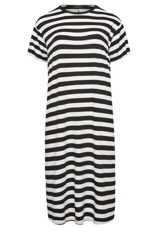 LIMITED COLLECTION Plus Size Black Stripe Throw On Maxi Dress | Yours Clothing 6