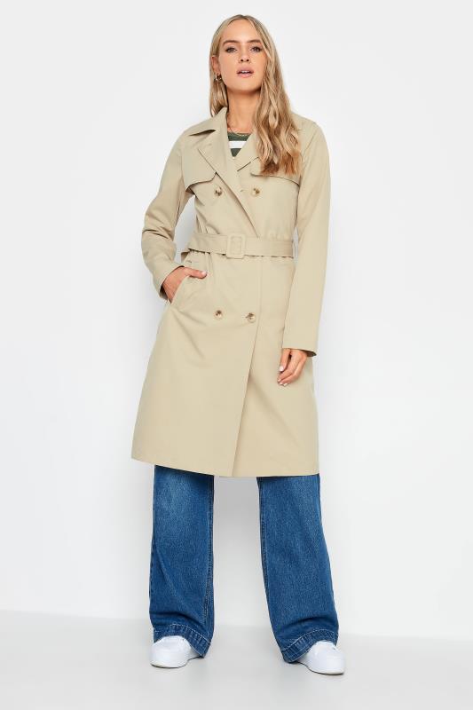  Grande Taille LTS Tall Beige Brown Trench Coat