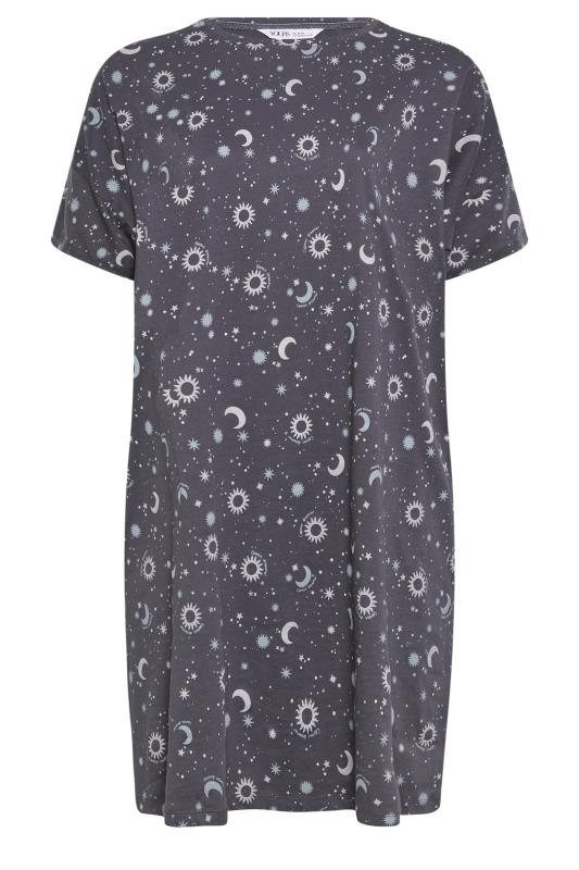 YOURS Curve Grey Cosmic Dreamer Nightdress | Yous Clothing 5
