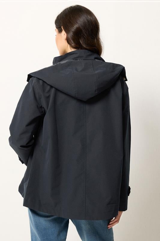 M&Co Navy Blue Short Mac Coat | M&Co 2