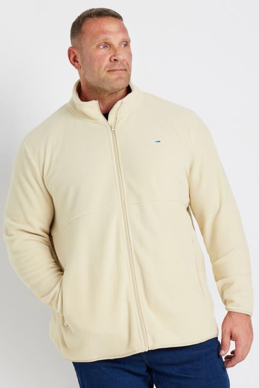 BadRhino Big & Tall Light Brown Essential Zip Through Fleece | BadRhino 2