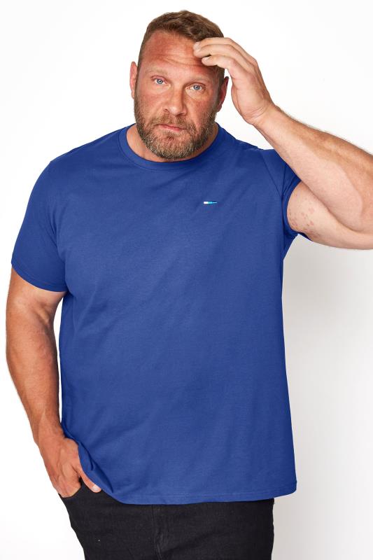 BadRhino Big & Tall Royal Blue Plain T-Shirt 1