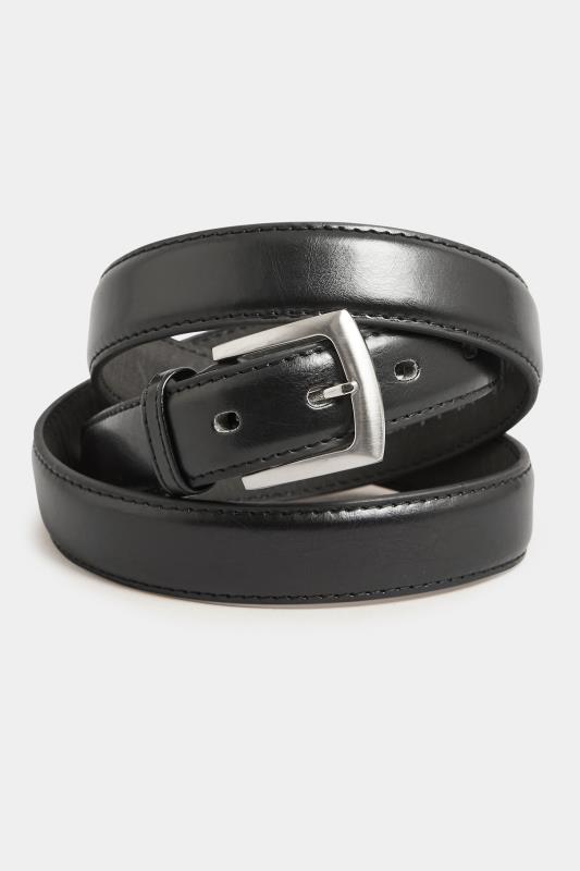 D555 Black Bonded Leather Belt | BadRhino  2