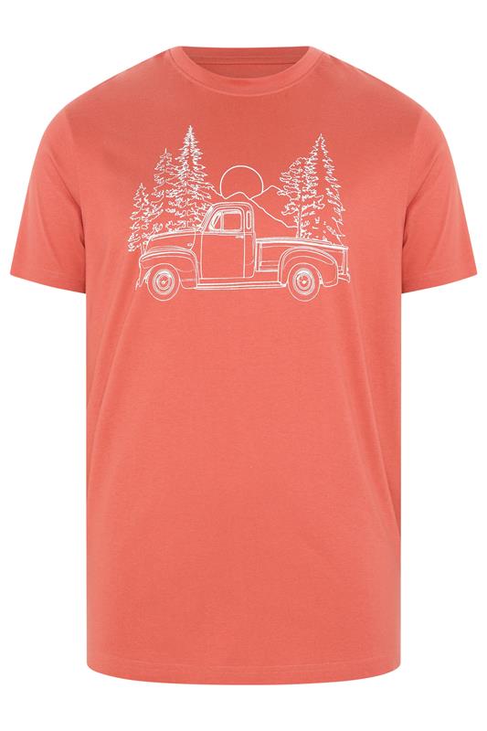 BadRhino Big & Tall Black Extra Long Pick Up Truck Graphic T-Shirt | BadRhino 4