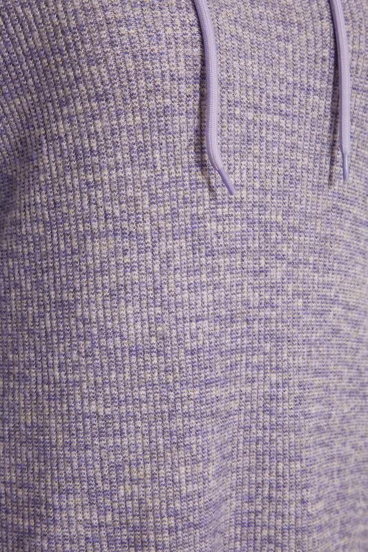 Tall Women's LTS Purple Ribbed Soft Touch Hoodie | Long Tall Sally 5