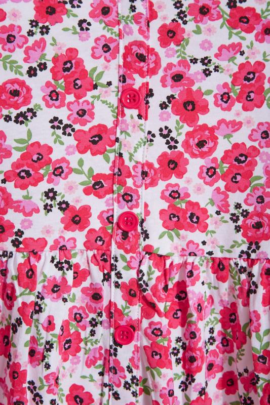Plus Size Pink Floral Print Button Through Smock Top | Yours Clothing  5