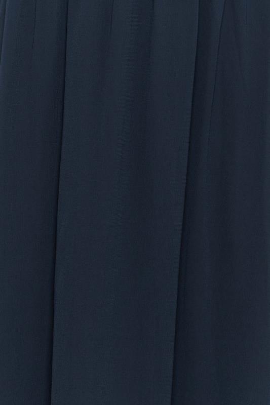 LTS Tall Women's Navy Blue Ruffle Maxi Dress | Long Tall Sally  5