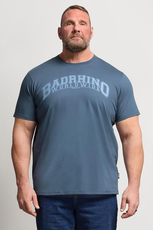 BadRhino Big & Tall 2 PACK Extra Long Blue & Green Worldwide T-Shirts | BadRhino 1