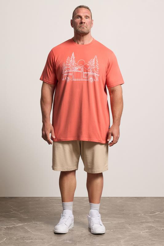 BadRhino Big & Tall Black Extra Long Pick Up Truck Graphic T-Shirt | BadRhino 1