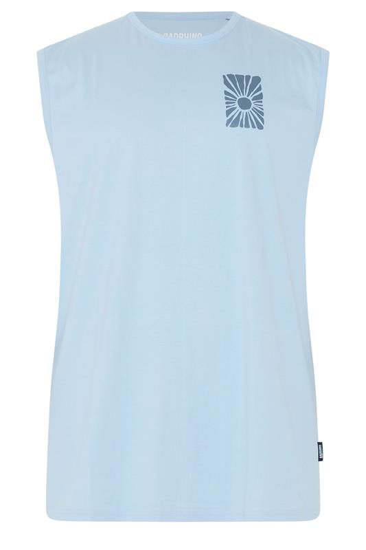 BadRhino Big & Tall Light Blue Sun Graphic Vest Top | BadRhino 8