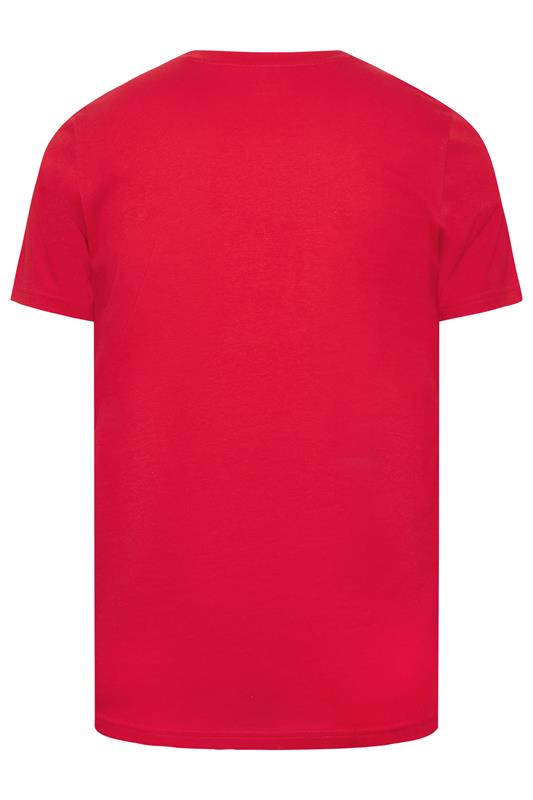 BadRhino Big & Tall Red Extra Long England Crest T-Shirt | BadRhino 6