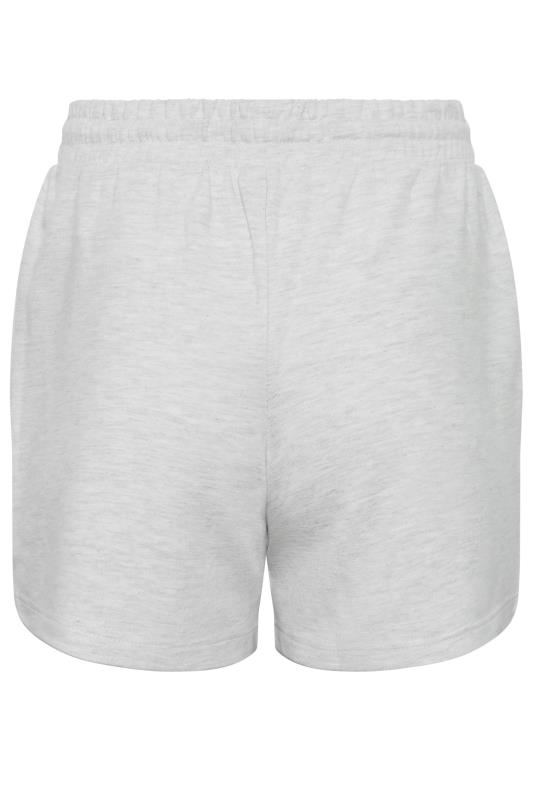 YOURS PETITE Plus Size Grey Marl Jersey Shorts | Yours Clothing 2