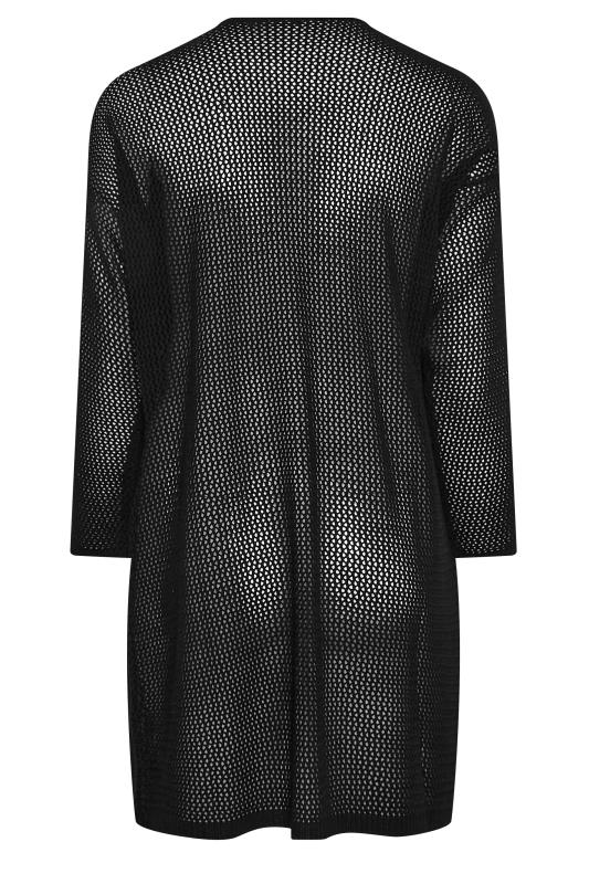YOURS Curve Plus Size Black Mesh Cardigan | Yours Clothing  7