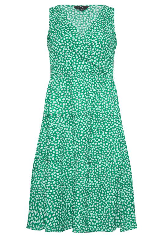 LTS Tall Green Ditsy Print Mini Dress | Long Tall Sally  7