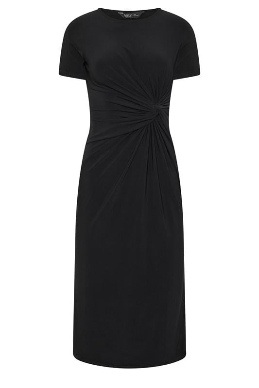 M&Co Petite Black Twist Front Maxi Dress | M&Co 5