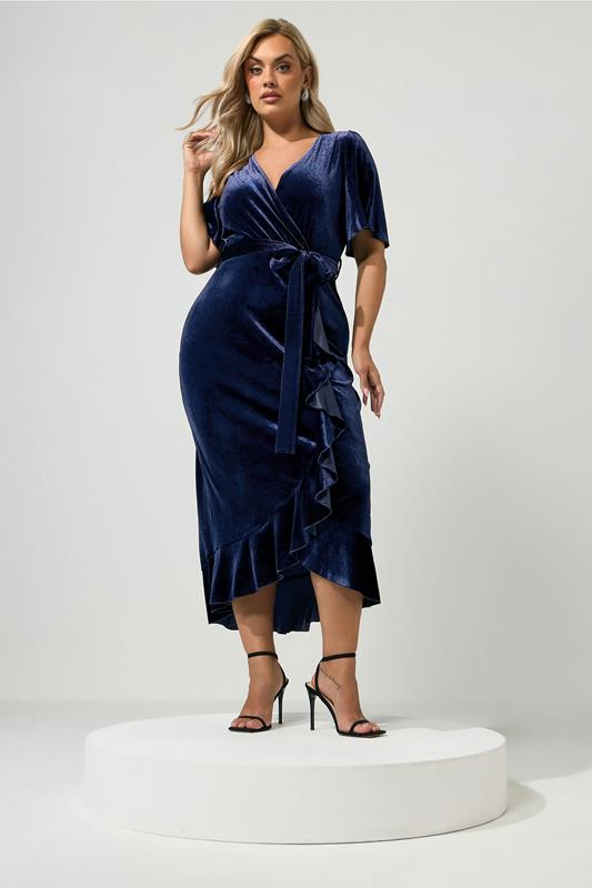 blue velvet dress plus size Yours London Women's Navy Wrap Front Size 22-24 As @schiaparelli said, Hunter Size:M-US4 black-friday-30 Perfect for formal weddings