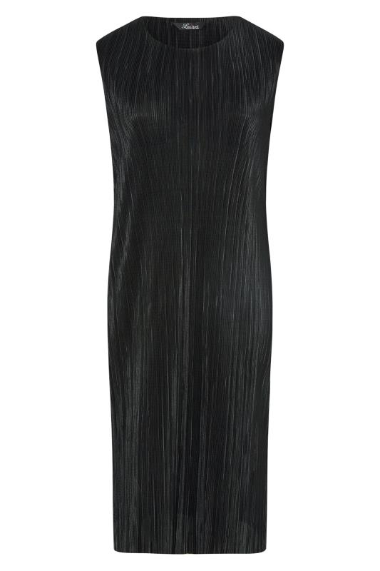 LIMITED COLLECTION Curve Black Sleeveless Plisse Midi Dress_X.jpg